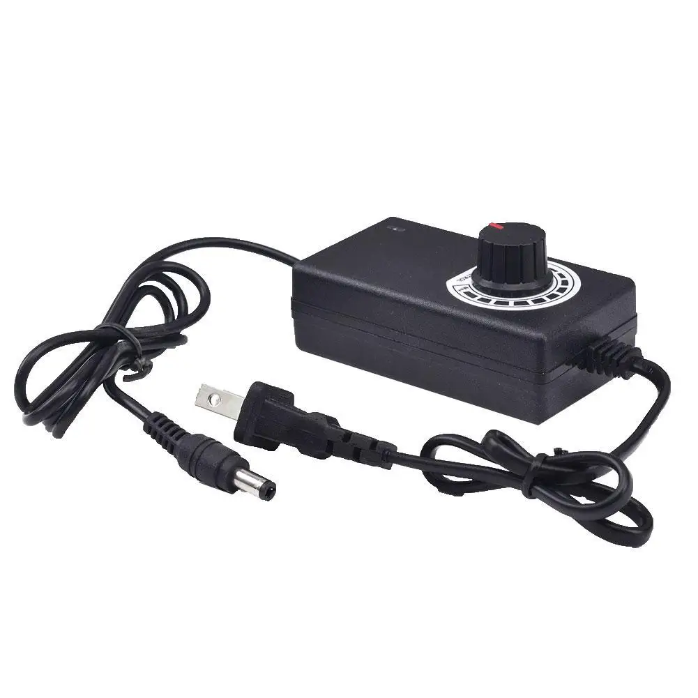 US/EU Plug AC 100-240V to DC 3-12V 2A power adapter 24W Adjustable Power Supply Adapter Motor Voltage Regulator
