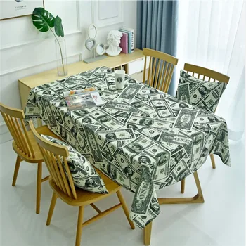 

Nordic Style Coffee Table Money Dollar Patterns Rectangular Tablecloth TV Cabinet Rectangula Living Room Deco ZB-HM336#30
