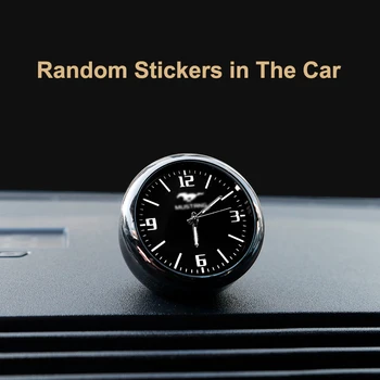 

QHCP Car Dashboard Mini Clock Time Watch Air Outlet Clips Decorative Sticker For Ford Mustang 2013 2014 2015 2016 2017 2018 2019