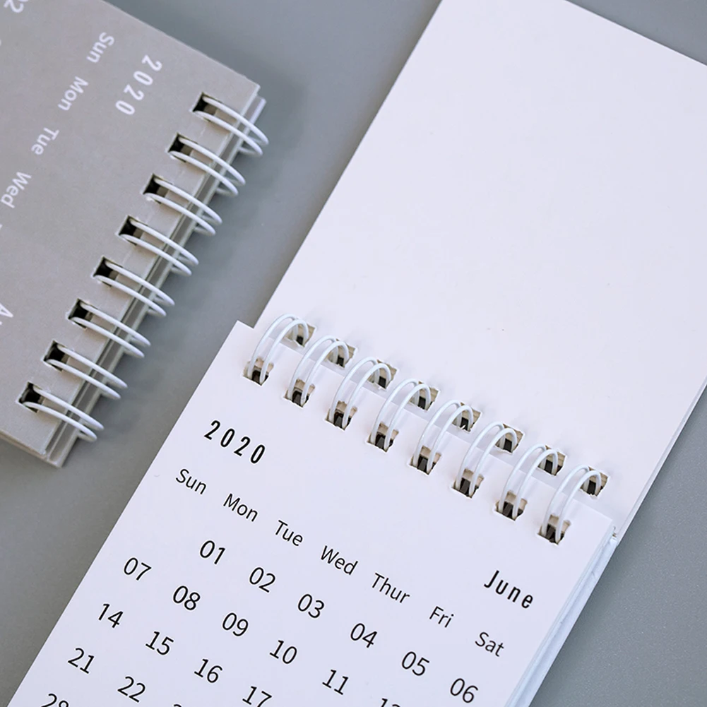 Подарок ежедневник портативный для того чтобы сделать список ежемесячной программы для изучения металла катушки таблицы календарь школы мини украшение стола дома