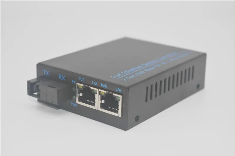 Dual Core 20KM 1310 1000 Мбит/с POE коммутатор Ethernet конвертер 2-Порты и разъёмы POE базы-tx& 1-Порты и разъёмы Base-Fx Sс одномодовый волоконно-оптический 20 км 1310nm питание от сети переменного тока - Цвет: Dual Core 20KM 1310