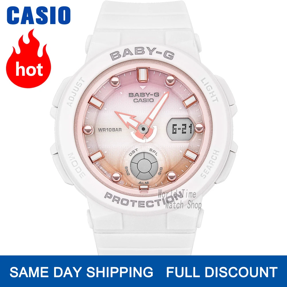 Часы Casio женские топовый бренд класса люкс G Shock 100 м Водонепроницаемый серфинг