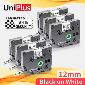 

UniPlus 6PK TZe SE3 Secret Label Tape Compatible Brother TZe Labeling 12mm Security Tapes Laminated Printer Ribbon for P touch