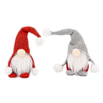 

2Pcs Gnome Dolls Fine Chic Safe Nice Gift Pendant Hanging Ornament Christmas Doll