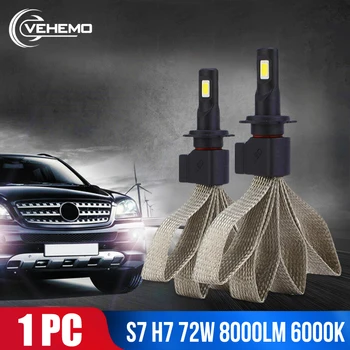 

Front Lamp Car Headlamp High Power LED Fog Light Lighting Assembly Safety H7 8000LM Universal LED Headlamp