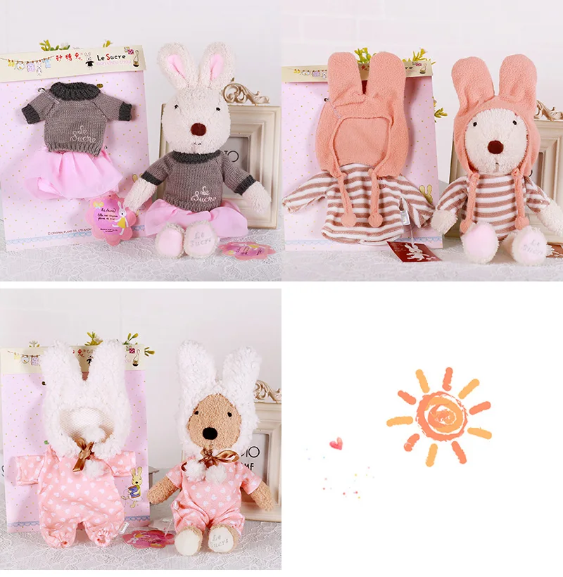 BJD кукла подарки 30 см Одежда для куклы Кролик кошка медведь плюшевые игрушки мягкое платье юбка свитер игровой дом Куклы Аксессуары для 1/6