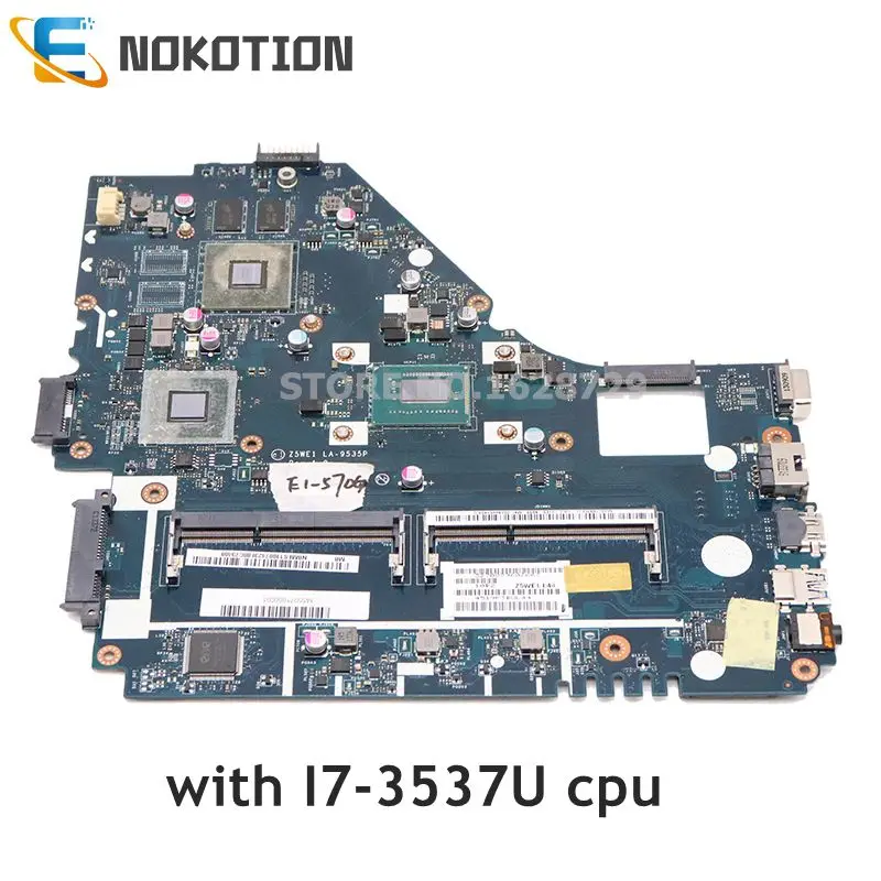 discount NOKOTION NBMES11007 NB.MES11.007 Z5WE1 LA-9535P for Acer aspire E1-570 E1-570G laptop motherboard G