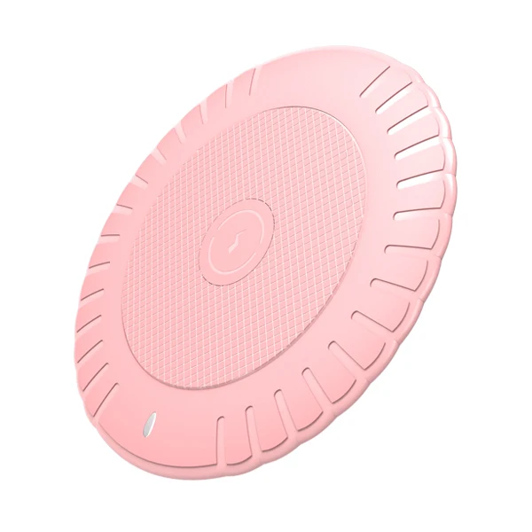 Pink Ihuigol QI Беспроводная зарядная панель для Apple IPhone X XS MAX 8 Plus XR 11 Pro для samsung S9 S10 зарядная панель с кабелем Micro USB - Цвет: Pink