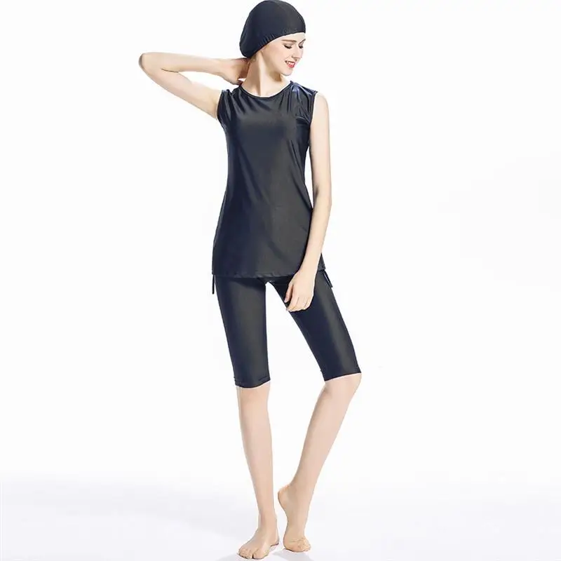 Размера плюс 4XL исламский Burkinis скромные Костюмы исламский мусульманский купальник женский консервативный пляжный купальный костюм ванный комплект, Прямая поставка