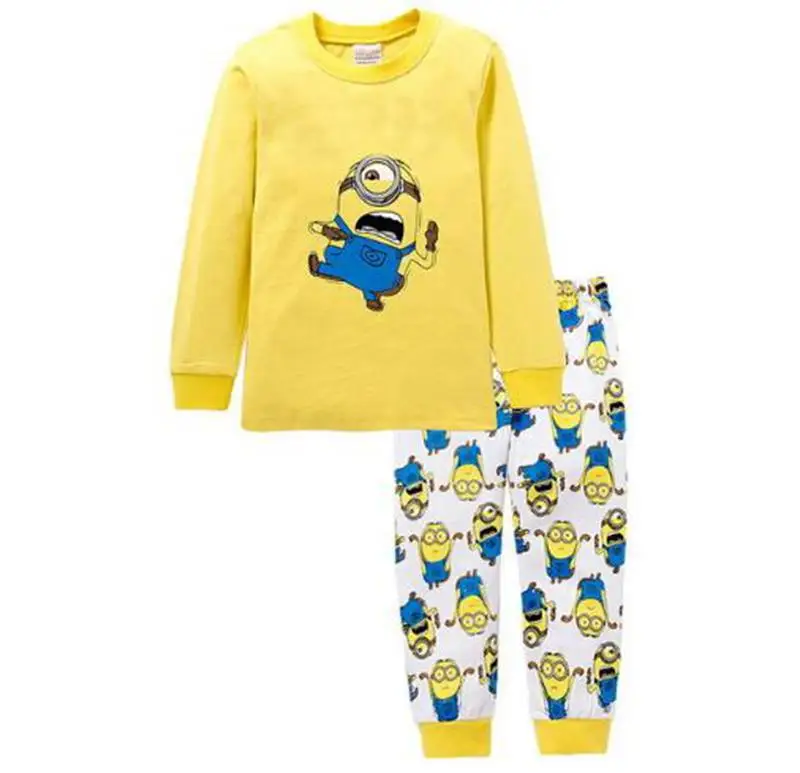 Детская Пижама для девочек от 2 до 7 лет зима г., Детские пижамные комплекты домашняя Хлопковая пижама с длинными рукавами и рисунком для девочек - Цвет: style1