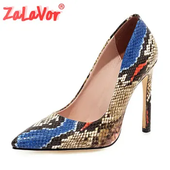 

ZALAVOR Size 34-43 New Women Pumps Sexy High Heel Shoes Women's Snakeskin Party Wedding Shoes Office Lady Fashion Footwear