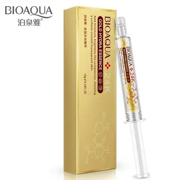 

BIOAQUA 24k Gold foil water light needle essence collagen smear hyaluronic acid moisturizing face serum skin care 10ml