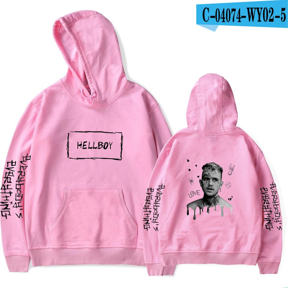 Lil peep комфортная новая толстовка женская мужская популярная толстовка модная куртка осенняя и зимняя одежда для мальчиков и девочек черный пуловер - Цвет: As picture