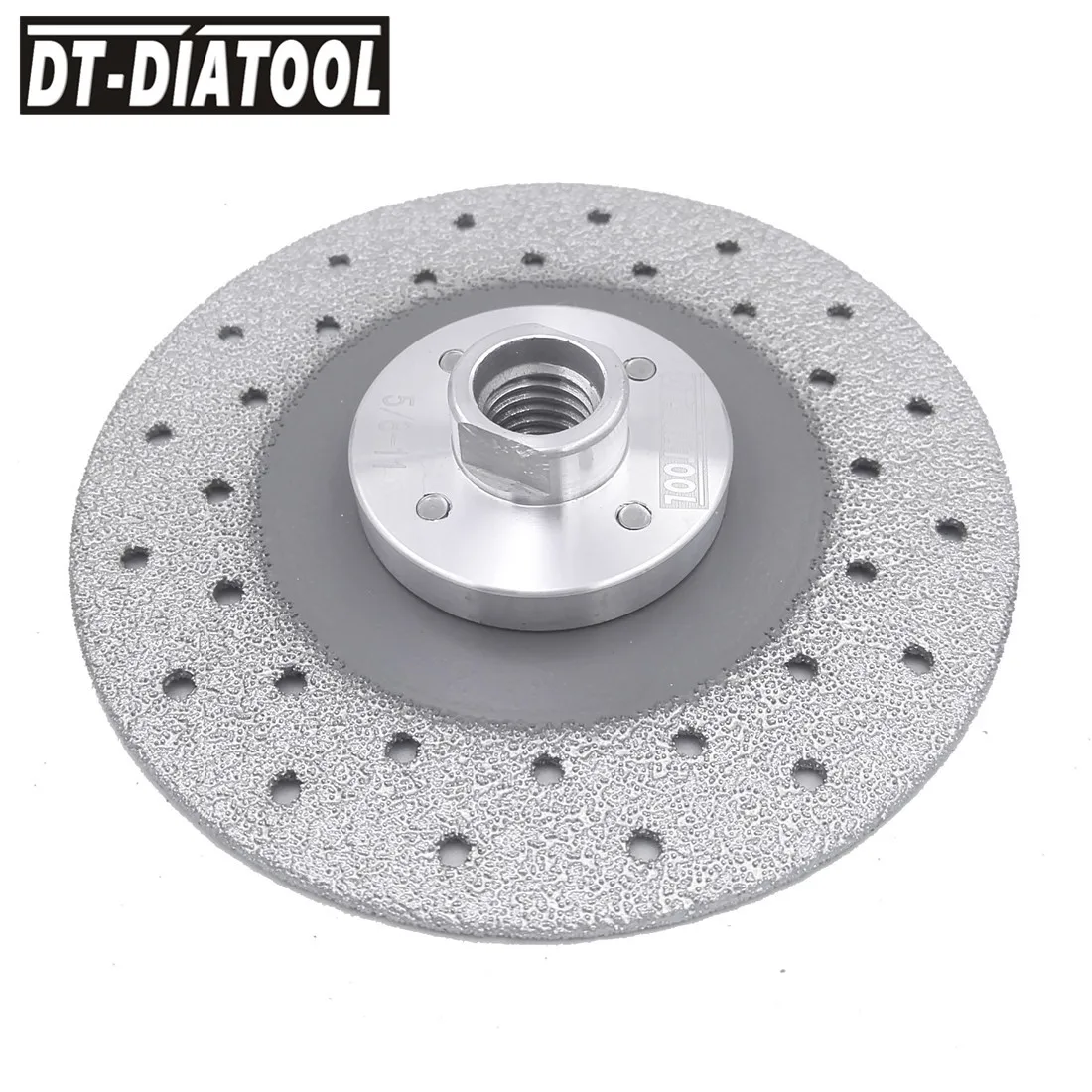 DT-DIATOOL 2 шт 125 мм/" 5/8-11 фланец вакуумной пайки Алмазный шлифовальный режущий диск формирующий Камень Гранит Мрамор Бетон лезвие
