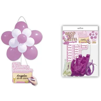 

Design deco Kit Flower + poster "Communion" rose-Details and wedding gifts for guests, Holy Communion, October birthday party supply