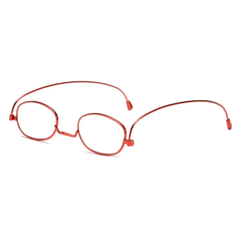 Портативные анти-синие очки для чтения супер тонкие индивидуальные металлические складные очки износоустойчивый дальнозоркость с карманом для очков