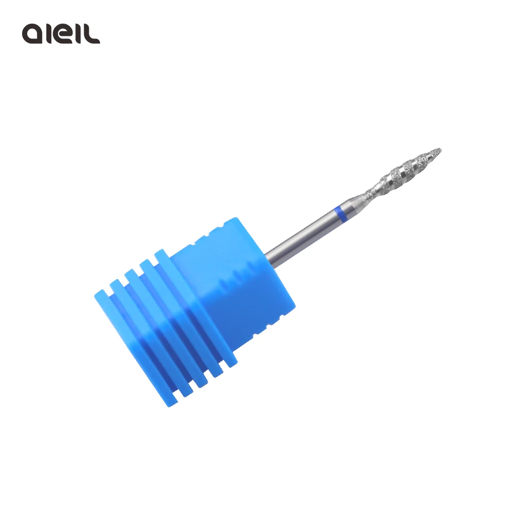 Tornado Flame Diamond Nail Drill Bit For Manicure Machine Cutters Rotary Burr Drill Accessories Spiral Nail Mills Tool 10PCS nail drill bit nail drill bits diamond burs cuticle remover bit nail manicure accessories nail manicure tools nail art tools