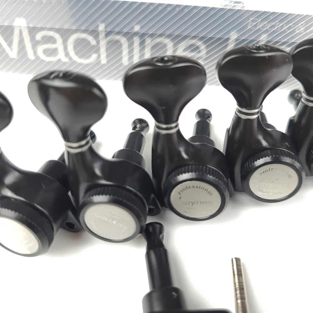 Afinador de Travamento de Guitarra Sintonizador de Cabeças para Máquina de Guitarra Pino de Ajuste de Cordas para lp Kaynes Elétrica Estilo Guitarras Pretas sg tl st - Image 3