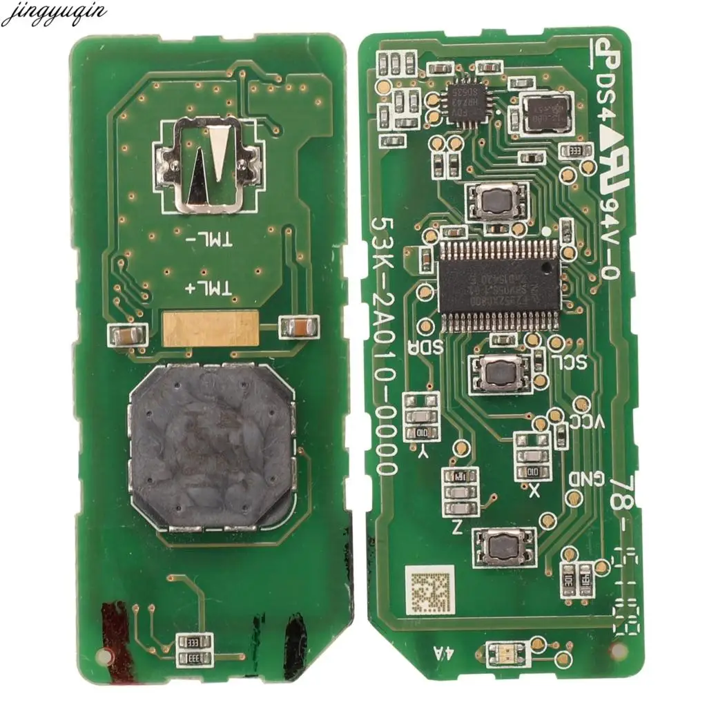 JINGYUQIN REMOTE CAR KEY 434MHZ ID47 FOR HONDA X ADV SH 300 150 125 FORZA PCX150 2018 MOTORCYCLE SCOOTER 2/3BT SMART KEYLESS