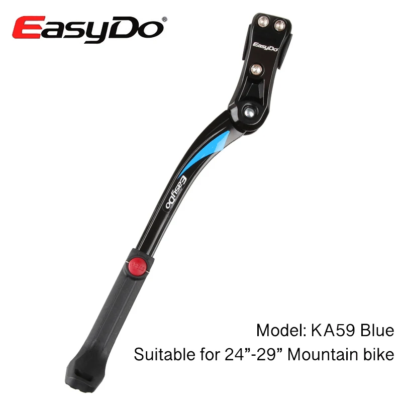 EasyDo 2"-29" MTB велосипед Kick Stand 700C дорожный велосипед парковочная подставка горный велосипед Kickstand Велоспорт боковая подставка поддержка регулируемая - Цвет: KA59 Blue