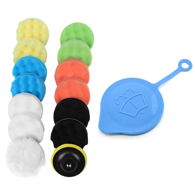 15Pcs 4Inch Polishing Waxing Buffing Pads Kit With Windshield Washer Bottle Cap For Honda Many Models | Автомобили и мотоциклы