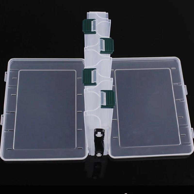 Transparent Fishing Box Double Sided Plastic Baits Lure Case Fly Fishing Tackle Storage Container Fishing Supplies Accessories
