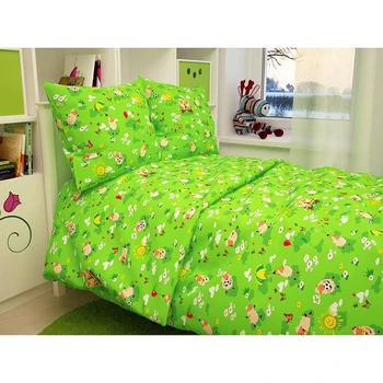 

Baby bedding BABY "Sheep", green 112x147 cm, 110x150 cm, 60x60 cm, coarse calico 142 g / m