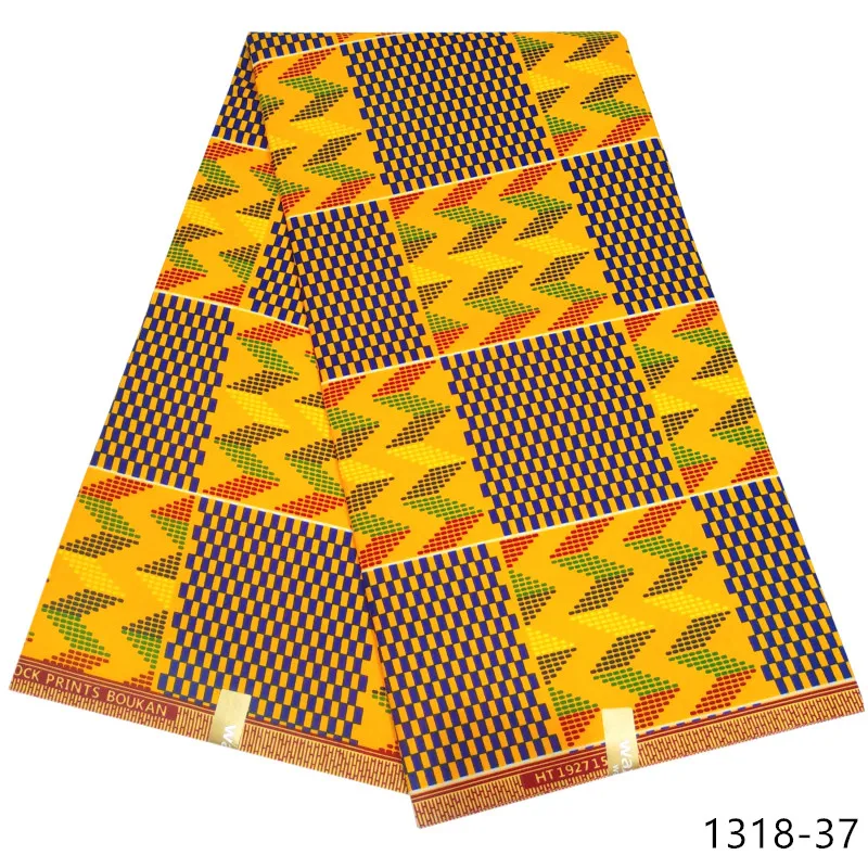 2020 новейшие африканские восковые ткани kente 6 ярдов Африканские Восковые принты