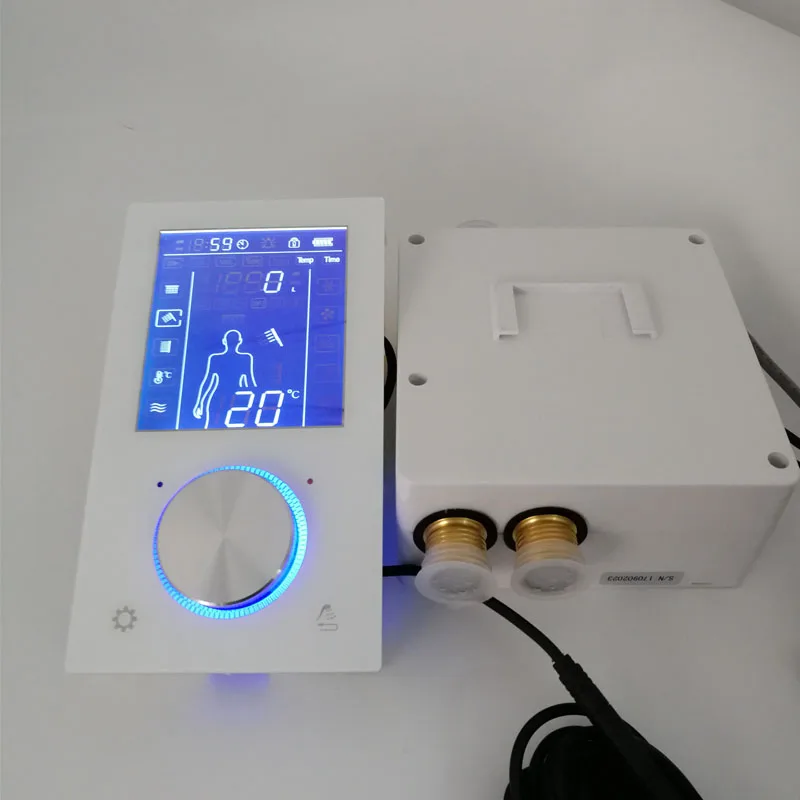JMKWS lcd умный смеситель для душа термостатический клапан кран цифровой дисплей душевая панель сенсорный экран управление Душевая система в стену