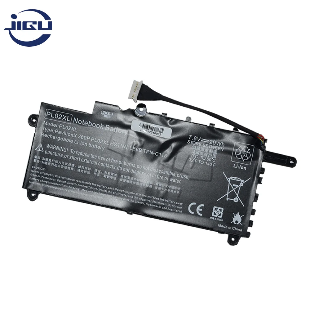 JIGU Аккумулятор для ноутбука HSTNN-LB6B PL02029XL PL02XL TPN-C115 для hp для павильонов 11 X360 Серии