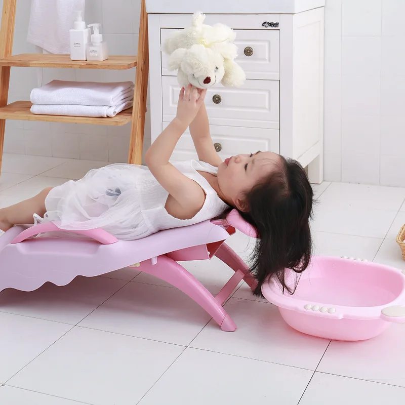 

Complimentary Reception Children Shampoo Loungers Foldable Extra-large Thick Baby Shampoo Useful Product Girls Shampoo Bed Tub