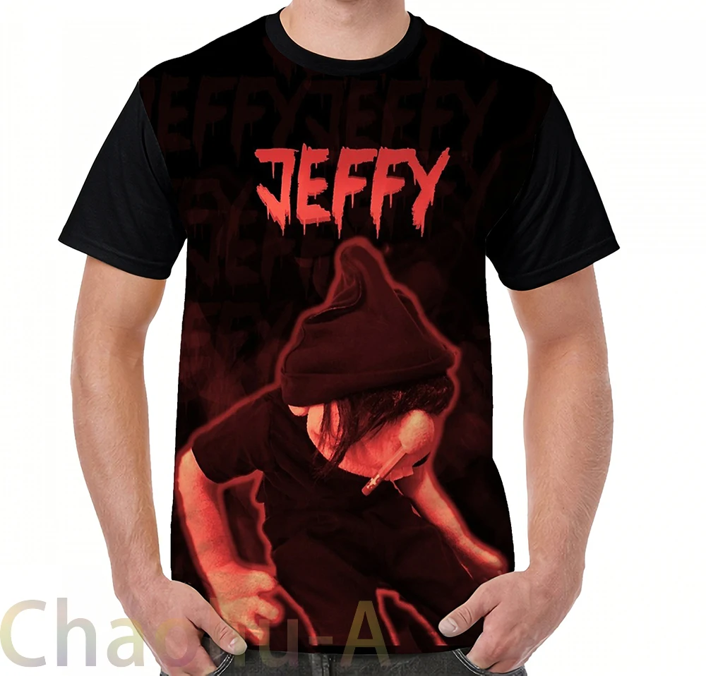 Мужская футболка DARK JEFFY забавная Футболка с принтом женские топы футболки