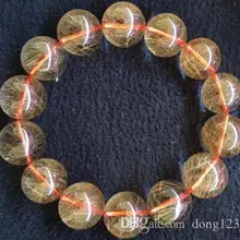 Акция цена натуральный 8-16 мм медный кристалл волос браслет из бисера