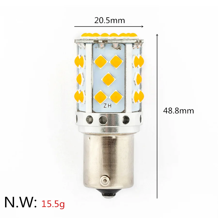 Стиль 3030 35SMD подсветка с капюшоном Фонарь указателя поворота декодирование лампы заднего хода 7440 1156 BA15S
