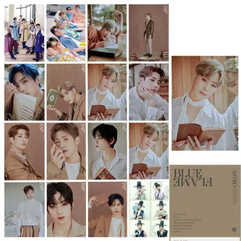 

16pcs/set Kpop Astro Members Photo Card New Album BLUE FLAME Card Cha Eun Bin HD Photocard Sticker