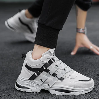 

Causal Shoes Men Fashion Streetwear Zapatillas Hombre Hollow Sole Breathable Mesh Zapatos De Hombre Luminous White Sneakers Men