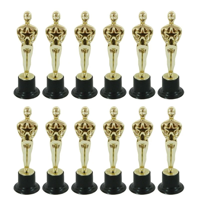 mini horse figurines 12Pcs Oscar Statuette Mold Reward the Winners Magnificent Trophies in Ceremonies miniature squirrel figurines