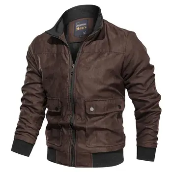 

New Jacket Men 2020 Spring Autumn Fashion Loose Mens Jacket Sportswear Outdoors Bomber Top Coat Mens Jackets And Coats Simple