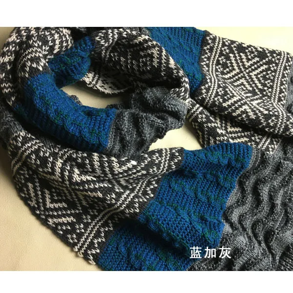 Gray 180*30 мужские новые осенние и зимние модные шарфы мужские и женские теплые шерстяные шарфы кашемировый шарф 1 шт./лот розничная - Цвет: Gray