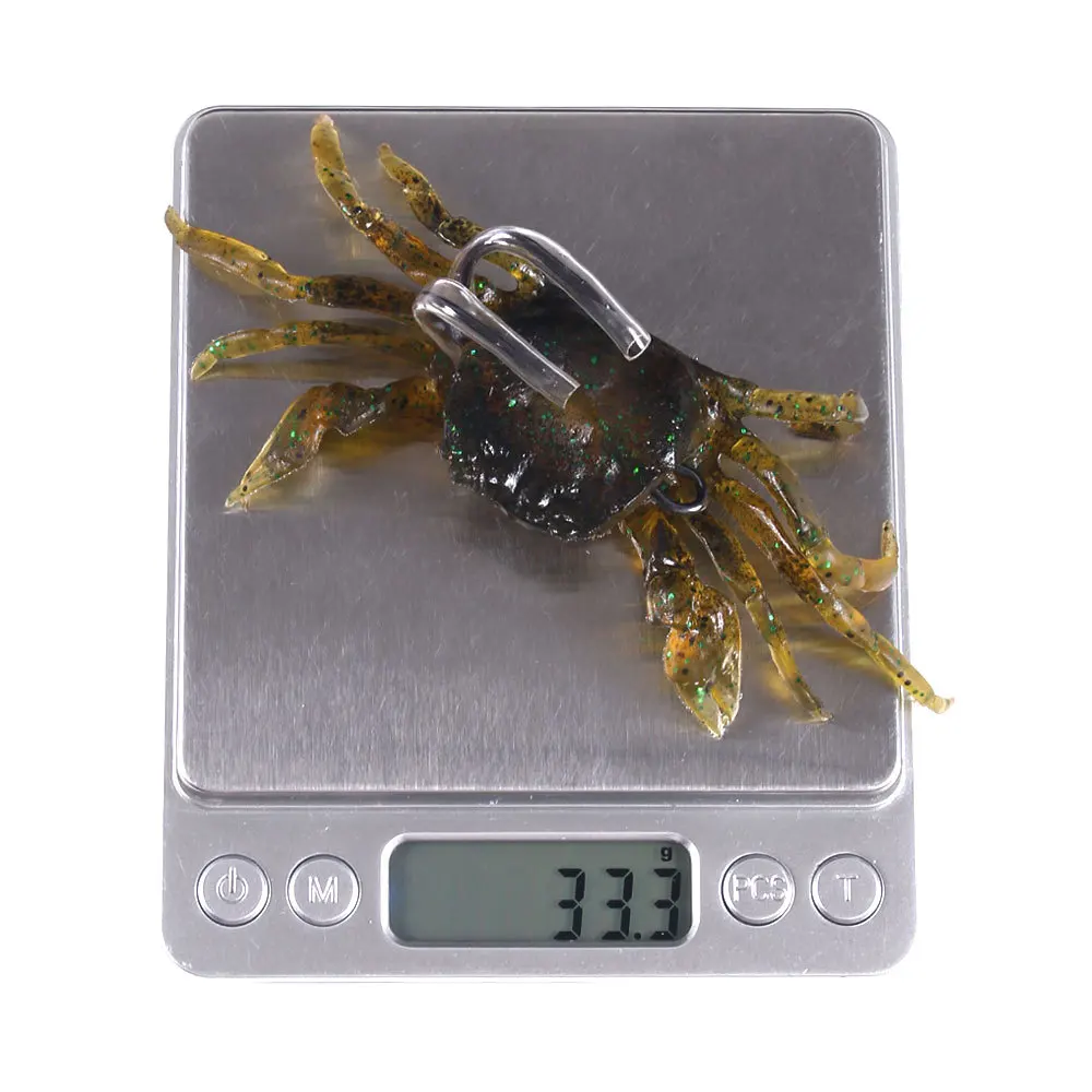 1Pcs Artificial Crab Bait 3D Simulation Crab Bait Sea Hook Fishing