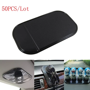 

50PCS/Lot Universal Car Magic Sticky Silicon Non Slip Dashboard Pad Phone Holder Mat For GPS PDA MP3 MP4 Anti Slip Mat