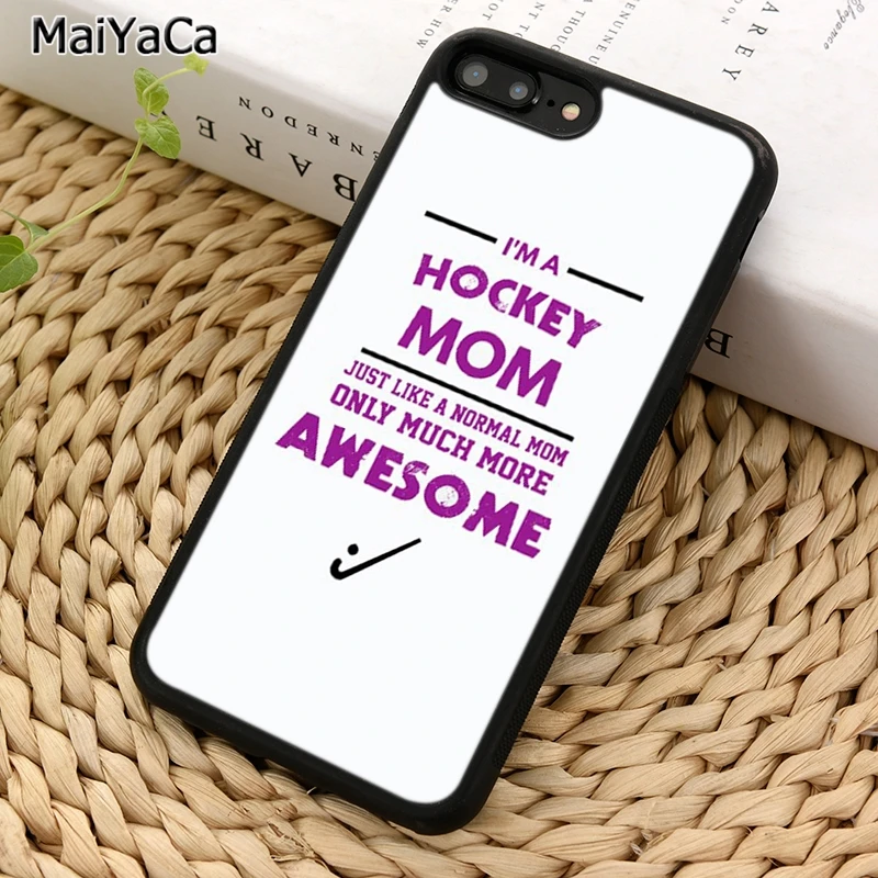 MaiYaCa Хоккейная Мама как нормальный только чехол для телефона iPhone X XR XS 11 12 13 Pro MAX 5 6 7