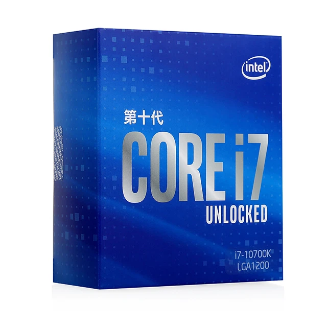 Intel Core i7 10700K 3.8GHz Eight-Core 16-Thread CPU Processor L2=2M L3=16M  125W LGA 1200 Sealed but without cooler
