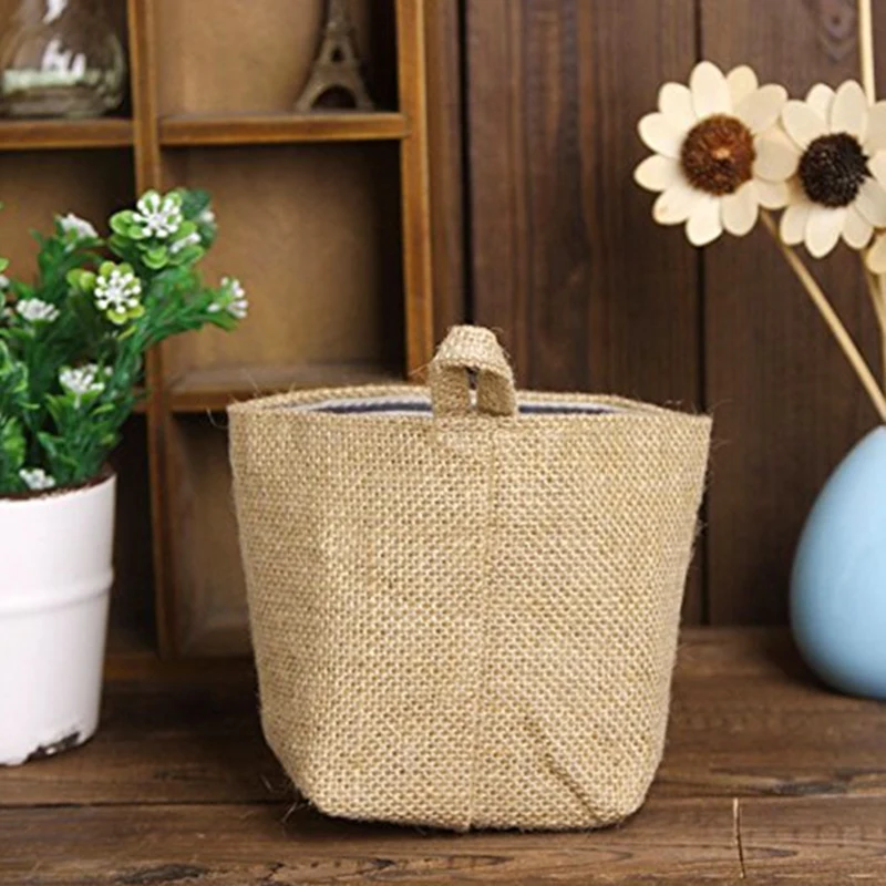 New Non-woven fabric Storage Basket Bag Foldable Storage Basket Bag with Handle, Home Organize Box for Home Closet Toys Office D