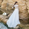 Lace Wedding Dress 2024 Long Sleeve Modest Boho Wedding Party Dress White/Lvory Bride Dresses Chiffon Elegant Wedding Gowns 5