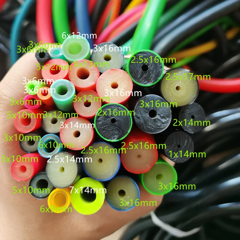 Speargun Rubber Band 1 Meter Spearfishing Rubber Tube 2.5x16mm-3x18mm