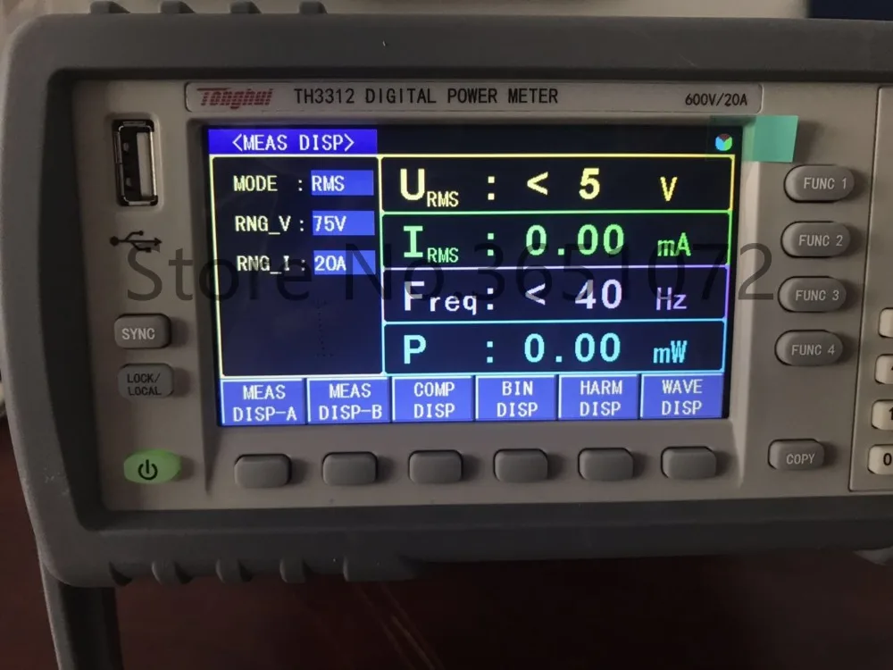 TH3312 измеритель мощности AC/DC 5-600V 10mA-20A, 0.01W-12 kw с испытанием мощности, осциллографом, гармоническим анализом и гармонической гистограммой