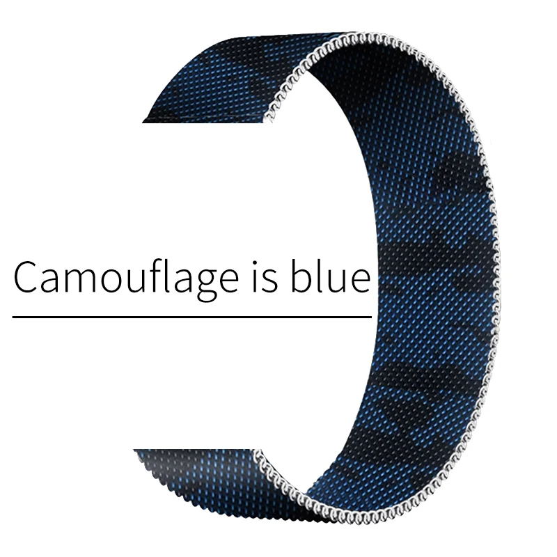 Браслет из нержавеющей стали для iwatch band 44 40 мм Series 6 5 с принтом зебры Миланская