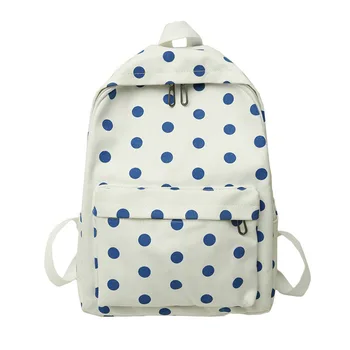 

Dot Printing Canvas Backpacks Teenagers School Bag Backpack Boys Girls Cute Rucksack Travel Knapsack