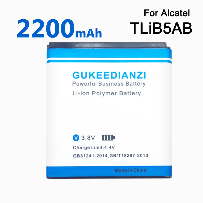 Запасная батарея для мобильного телефона GUKEEDIANZI TLiB5AB 2200 мАч Alcatel One Touch 6010 6010D 916 991 TCL